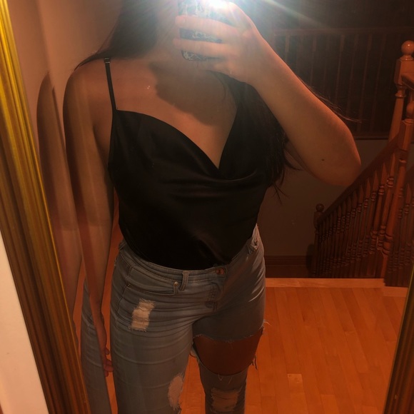 Black Satin Cami - Picture 4 of 4